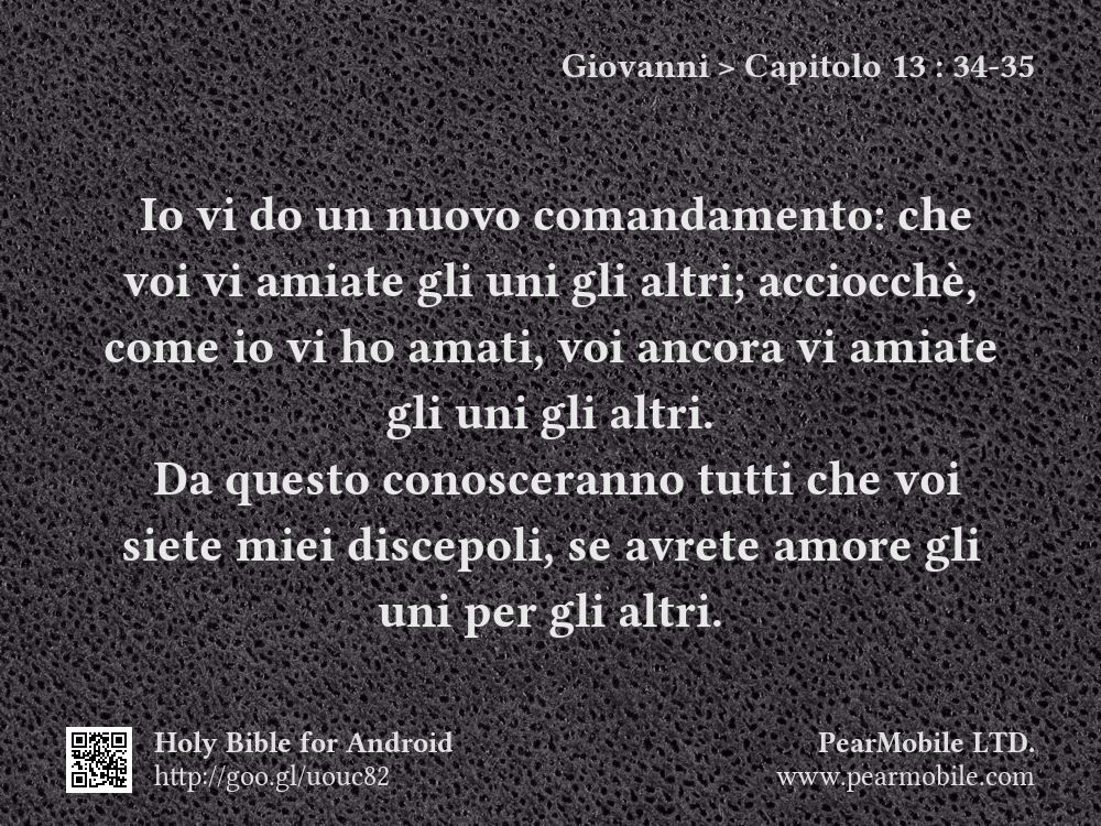 Giovanni, Capitolo 13:34-35